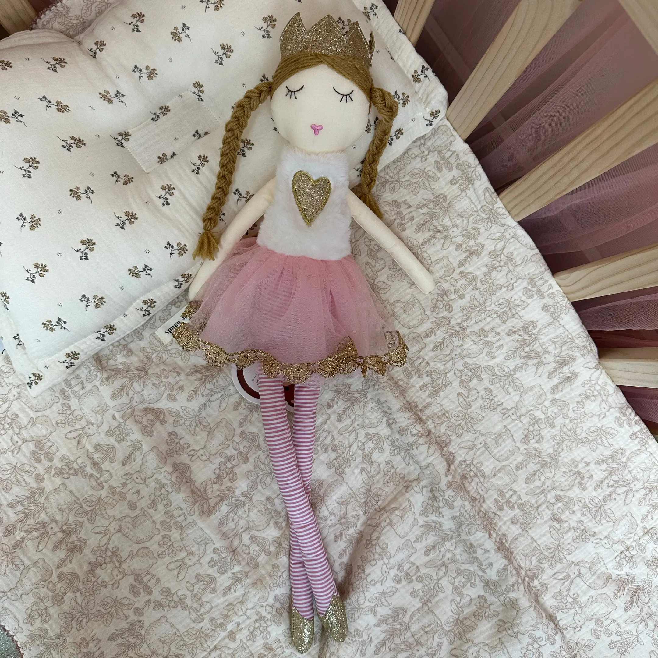 Poupée Exclusive en Tissu pour Bébé Fille, Jouet en Peluche Style Nordique, Décoration de Chambre d'Enfant