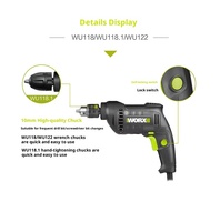 Perceuse électrique 10 mm WU107/WU124/WU122K/WU118.1 220V, perceuse à main, tournevis électrique, régulation de vitesse