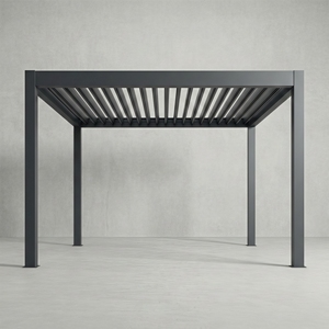 Pergola en aluminium avec design gain de place, toit à lames orientables imperméable pour <span class=keywords><strong>terrasse</strong></span> et balcon, pergola en aluminium pour l'ombrage - Product Image 1