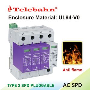 Dispositivo de Protección Contra Sobretensiones AC SPD 275V 320V 440V 60kA 3P+N T2 para 3 Fases - Product Image 4