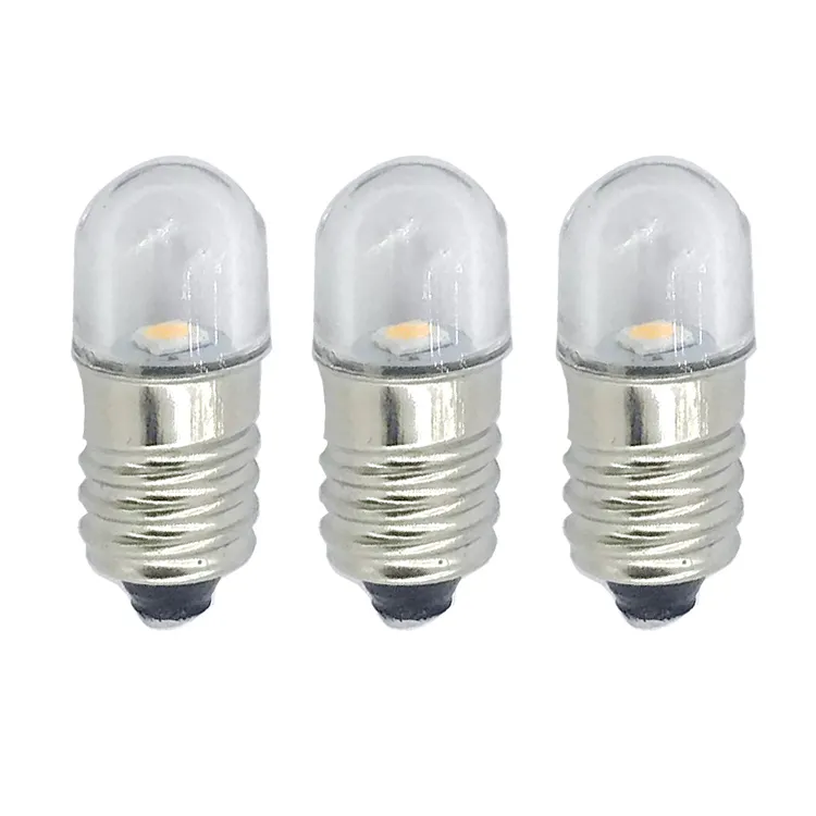 T10 1W 3V 4.5V 6V 12V 24V 48V 60V 110V 220V BA9S E10 lampadina indicatore Led lampadina a filamento Led