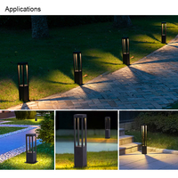 Lámpara LED de Jardín para Exteriores, Impermeable IP65, Cuerpo de Aluminio Fundido a Presión, Iluminación de Paisaje, Camino, Jardín, Alimentación CA