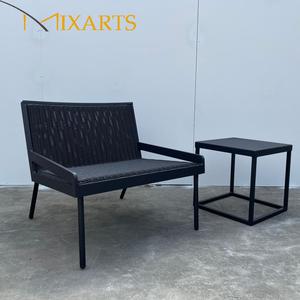 Chaise <span class=keywords><strong>de</strong></span> <span class=keywords><strong>jardin</strong></span> contemporaine <span class=keywords><strong>en</strong></span> <span class=keywords><strong>teck</strong></span> et aluminium, tressée <span class=keywords><strong>en</strong></span> rotin PE, résistante aux intempéries pour l'extérieur - Product Image 6