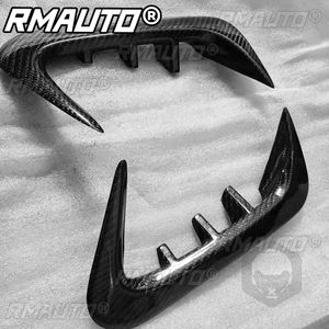 1Pair Carbon Fiber Car Rear Bumper Spoiler Canards <b>Splitter</b> for BMW 3-Series G20 G28 2019 2020 2021 2022 Car Styling - Product Image 4