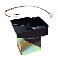 Plateau tournant à 8 trous trémie à pièces DC24 moteur conteneur de stockage en acier inoxydable jetons Machine d'échange fente carte pièce anglais
