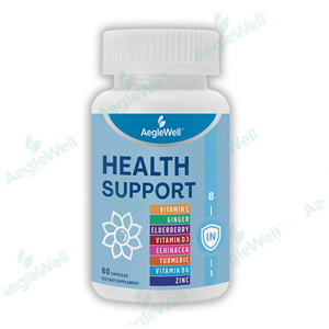 Aeglewell Prix de gros Suppléments à base de plantes Vitamine c <span class=keywords><strong>8</strong></span> en 1 Capsule d'extrait de sureau noir Capsules de sureau pour adulte - Product Image 1