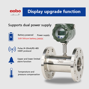 0.5% Độ chính xác 0.2% lưu lượng chất lỏng mét kỹ thuật số nhiên liệu dầu Flow Meter tuabin lưu lượng kế với RS485 đầu ra - Product Image 5