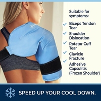 Compresse de gel ultra-douce et flexible pour épaule, enveloppement pour soulagement de la douleur post-chirurgie, extra-doux