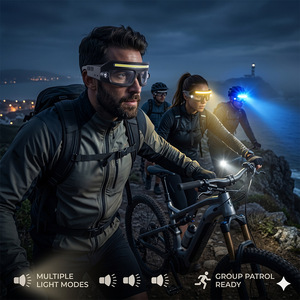 Lampe frontale rechargeable Xinyao avec capteur et lumière COB pour la randonnée, le camping, la pêche et le cyclisme en extérieur - Product Image 3