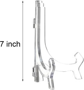 迷你亚克力6包7英寸透明书架画架板展示架相框支架支架 - Product Image 2
