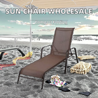 Chaise de plage inclinable réglable en acier inoxydable, design moderne, mobilier d'extérieur pliable, pour la maison, le bureau, la salle de bain, revêtement poudré