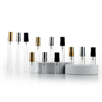 Recharge de vaporisateur de parfum portable de 2ml 3ml 5ml 10ml en vente de gros Bouteille en verre pour essai d'échantillons de parfum avec boîte en carton papier personnalisée