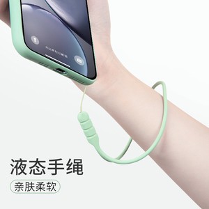 Silicone Phone Lanyard Short Strap With Plastic Buckle For Mobile Phone Accessory Multicolor Options - Product Image 3