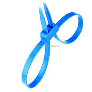 Attache de câble à double verrouillage Contraintes solides Plastique Nylon Double Flex Brassard - Product Image 5