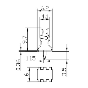 低价长润牌保险丝夹 H62 黄铜 6.2mm 镀锡 PCB 焊接片 广东制造 - Product Image 4