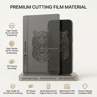 Film hydrogel de protection d'écran pour téléphone portable, motif texturé 3D, vernis, confidentialité, 120x180mm, pour machine de protection d'écran