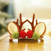 Barrettes à cheveux en forme de bois de renne de Noël, pinces à cheveux décoratives festives pour la décoration