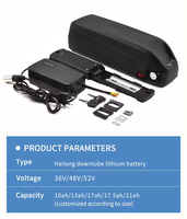 Batterie de vélo électrique 48V 24Ah, batterie de vélo électrique 48 volts au lithium, batteries de vélo électrique pour tube diagonal