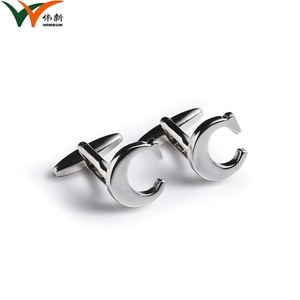 กระดุมข้อมือโลหะผสมสังกะสี ดีไซน์พิเศษ คุณภาพสูง แฟชั่น พร้อมตัวอักษรโลโก้แบบกำหนดเอง - Product Image 6