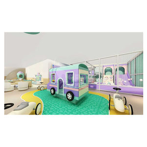 Área de Juegos Interior Comercial para Niños, Área de Juegos Suave Macaron con Trampolín y Piscina de Pelotas - Product Image 5