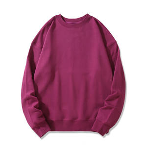 Logo brodé personnalisé hommes décontracté noir blanc 100% coton automne athlétique manches longues rond O cou sweats - Product Image 4