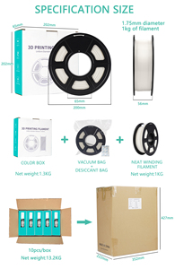 Fabricant d'applications fonctionnelles JI XING OEM ODM 1kg / 1.75mm / 2.85mm <span class=keywords><strong>Polymaker</strong></span> PolyLite Printer 3D Printing PETG Filament - Product Image 5