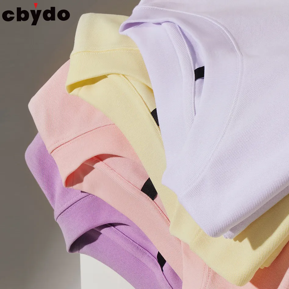 Cbydo 220 g Macaron farbige Perle land einfarbig weißes T-Shirt hohe Qualität übergroße Streetwear kundenspezifisches T-Shirt für Herren