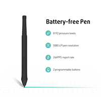 Tableta Gráfica Kstar con 8192 Niveles de Presión, 6 Teclas Express, Interfaz USB, Resolución de Lápiz de 5080 LPI, Área Activa de 6.6x4.1 Pulgadas