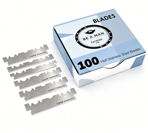 Lame de rasoir en acier inoxydable à bord unique pour la <span class=keywords><strong>coupe</strong></span> de cheveux masculine, lame de rechange durable et sûre pour barbier - Product Image 2