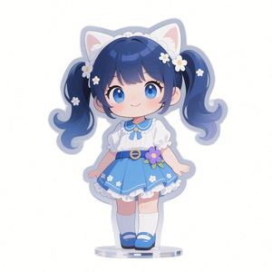 Customized Single or Double Sides Idol Character <b>Keychain</b> Acrylic Stand Standees <b>Anime</b> for Advertising - Product Image 3