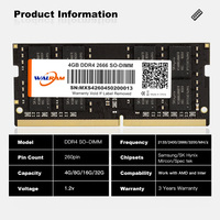 For RAM DDR4 8GB 4GB 16GB 2400MHZ 2666MHZ 3200MHZ 1.2V So-DIMM for Laptop in Stock