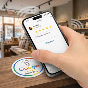 แท่นวางบัตรสมาชิก PVC NFC RFID แบบกลม พร้อมจอแสดงผลแบบไร้สัมผัสกันน้ำ สำหรับร้านค้าปลีก ร้านอาหาร โรงแรม และเคาน์เตอร์ต้อนรับ - Product Image 3
