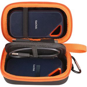 Estuche de Almacenamiento Portátil EVA, Estuche Rígido de Transporte, Bolsa de Viaje Protectora a Prueba de Golpes para Disco Duro SanDisk 2 en 1 - Product Image 1