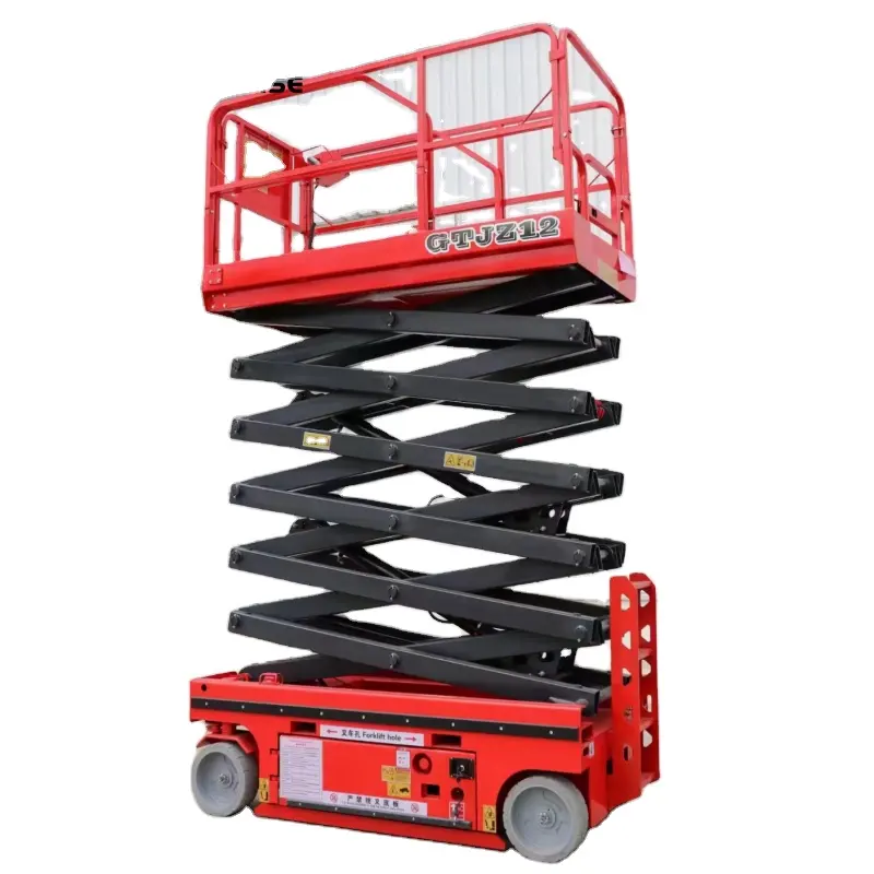 Hot selling free spare parts 5-15m aerial work platform/ self propelled scissor lift Highrise brand