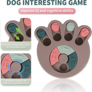 Jouets interactifs pour chiens pour augmenter l'IQ, jouets de puzzle pour chiens, jouets d'entraînement à la consommation lente, jouet d'alimentation lente pour chiens - Product Image 4