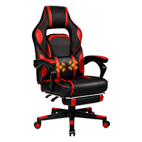 Chaise de jeu en cuir PU rose Cougar Style de conception chinoise Caractéristiques de massage extensibles à hauteur réglable pour la chambre de bureau à domicile