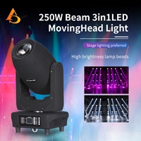 Prix de gros : Projecteur LED à tête mobile 250W, faisceau RGB 3-en-1, projecteur spot à tête mobile