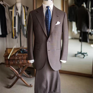 Traje de lona completo para hombre, a medida, para boda, 2 uds., 2023 - Product Image 6