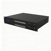 Ordinateur industriel RK3288 sans ventilateur, ordinateur embarqué N97 I5 I7 12e génération, boîtier PC industriel avec 6 ports COM, 2 ports LAN, 6 ports USB, alimentation CC 12-24V