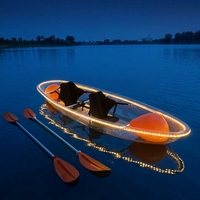 Kayak Transparent en cristal Offre Spéciale, Kayak à fond clair avec lumière LED