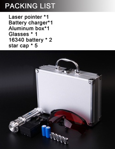Batería recargable Puntero láser Pluma Caja de regalo Puntero láser Azul Astronomía fuerte - Product Image 6