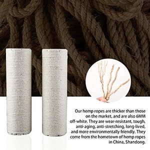 Karton Modern Dikemas 2 potong kayu tahan lama kucing gores <span class=keywords><strong>Post</strong></span> dengan Natural <span class=keywords><strong>Sisal</strong></span> untuk perbaikan - Product Image 4