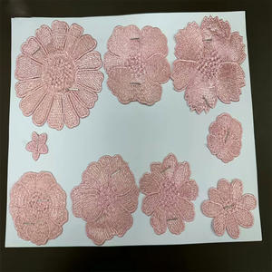 Vêtements pour femmes Accessoires de bricolage <span class=keywords><strong>Crochet</strong></span> Motif Applique Coudre Patchs Multicolore 3D Broderie 100% Polyester Rideaux - Product Image 5