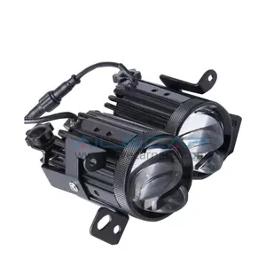 AILECAR 2.0inch 55W Car Fog LED Projector Lens with Auxiliary Light FL20-T Matrix LED Fog Light Lens For Toyota Fortuner