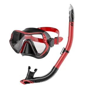 Factory Single Mask Semi Dry Diving Set For Professional Diving Adult Wave Shield Snorkel Set