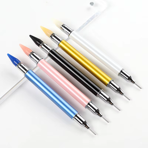 ชุดอุปกรณ์ปักเพชรแบบ DIY พร้อมปากกาเจาะเพชร 5 สีใหม่ หัวแว็กซ์  พร้อมเข็มและหัวปากกา - Product Image 1