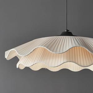 Lampes suspendues minimalistes de style japonais moderne, en résine, chapeau de paille, corde de chanvre, petit fer, pour la maison, le salon, le bureau, installation <span class=keywords><strong>facile</strong></span> - Product Image 1