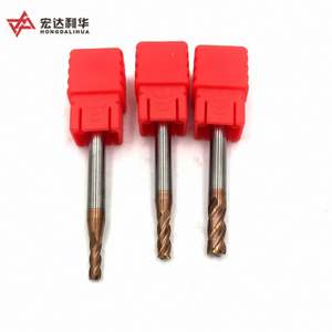 Fraise à queue en carbure de tungstène HRC45 à 4 et 6 dents avec revêtement TiN et queue droite pour usinage CNC - Product Image 5