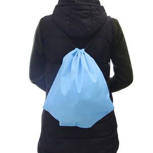 <b>Swim</b> Backpack Solid Color <b>Waterproof</b> Drawstring <b>Bag</b> Medium Polyester One Size For Cycling And Sports Use - Product Image 5
