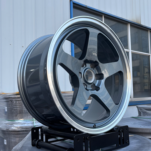 Jantes forgées monobloc à lèvre profonde <span class=keywords><strong>gris</strong></span> usiné légères 18 19 20 21 22 23 24 5x114.3 5x112 pour GT F80 F90 E46 M3 M4 - Product Image 1